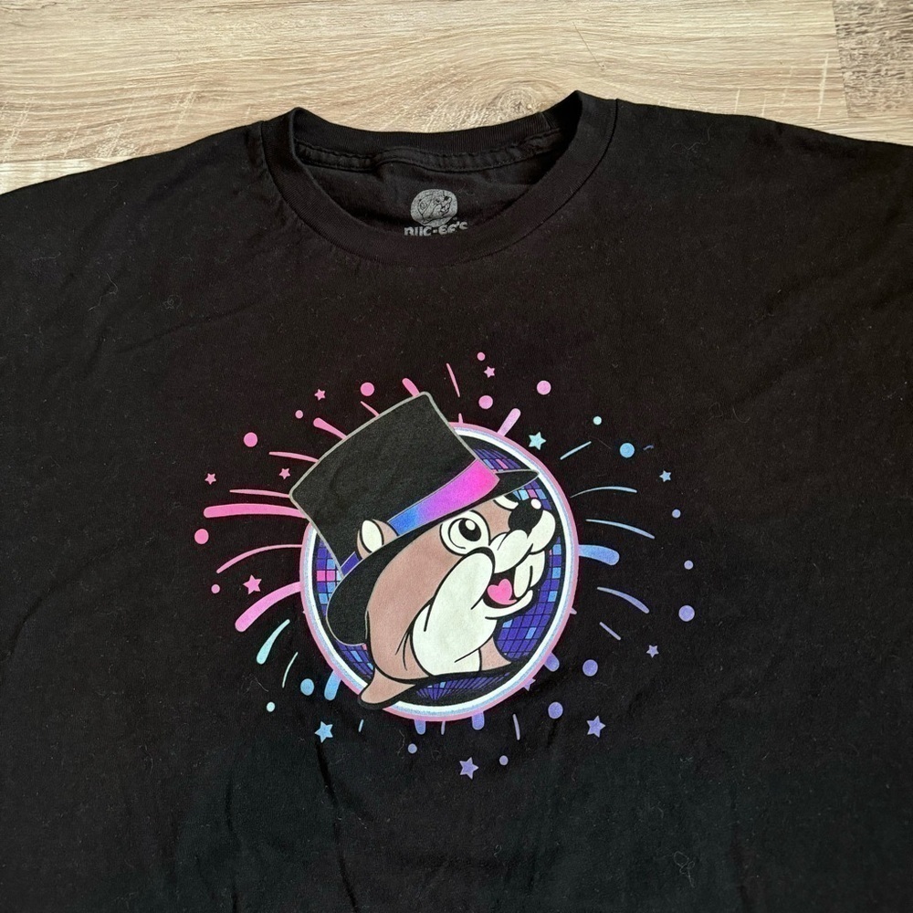 Buc-ees new years t shirt black pink purple mens XXXL 3XL - Picture 4 of 5